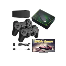 4k Game Stick Oyun Konsolu 2.4g Kablosuz Çift Kol Nostaljik Oyunlar
