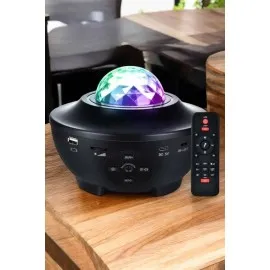 Yıldızlı Gökyüzü Projektörü Uzaktan Kumandalı Çocuklara Özel Şarjlı