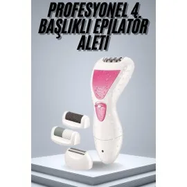Epilatör Cihazı Epilasyon Aleti Çoklu Başlık Seçeneği Ayak Törpüsü