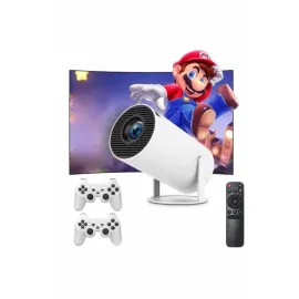 Taşınabilir Android Projeksiyon Ayaklı Çift Kollu 4K Çözünürlüklü Sinema Projeksiyonu