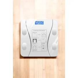 Akıllı Tartı Dijital Baskül Yağ Su Kas Vücut Kitle Kilo Ölçer Tartı