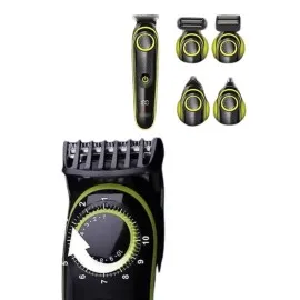 5 Başlıklı Şarjlı Tıraş Makinesi Led Ekran Saç Sakal Ense Tıraşına Uygun Bakım Seti