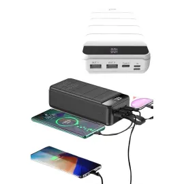 Hızlı Taşınabilir 50.000 Mah Powerbank Led Ekran Android ve İOS Uyumlu