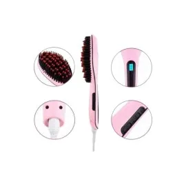 Fön Etkili Saç Düzleştirici Tarak Yıpranma Karşıtı Döner Kablo Isı Ayarlı