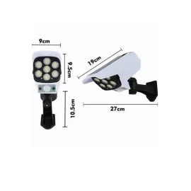 Kamera Görünümlü Led Lamba Dönebilen Bahçe Aydınlatması Duvar Lambası