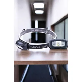 Kafa Lambası Kamp Lambası Led Işık Şarjlı Ayarlanabilir