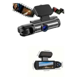 Araç İçi Full Hd Kamera Ön ve Arka Kameralı Ekranlı Araç Kamerası