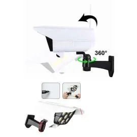 Solar Bahçe Lambası Uzaktan Kumandalı Kamera Görünümlü Hareket Sensörlü