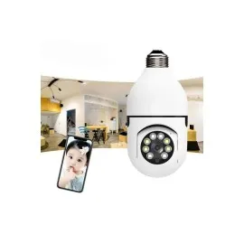 Wifi Güvenlik Kamerası 360 Derece Dönebilen Harekete Duyarlı Gece Görüşlü Ampul