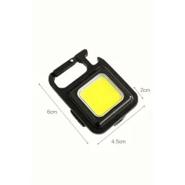 Kamp Çadır Lambası Şarjlı El Feneri Işıldak Anahtarlık Mini Mıknatıslı