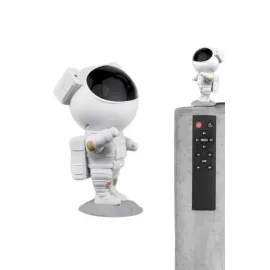 Gece Lambası Astronot Bluetooth Hoparlörlü Galaksi Işık Projektörü