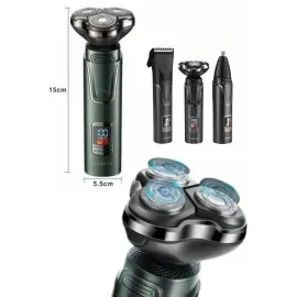 Yüksek Performanslı 3 Başlıklı Profesyonel Şarjlı Islak Ve Kuru Kullanıma Uygun