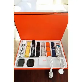 Akıllı Saat 7 Kordonlu Metal,plastik Ve Hasır Kordon Seçeneği