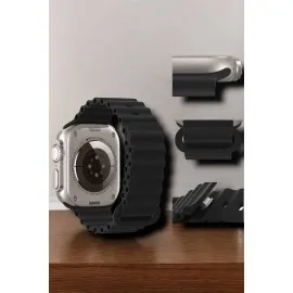 Suya Ve Toza Dayanıklı 45 Mm Akıllı Saat Bildirim Ve Cevapsız Çağrı Görüntüleme