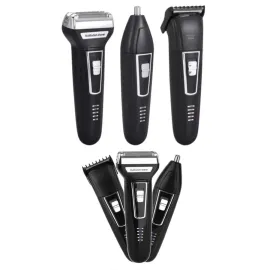 3'lü Set Saç Sakal Kesme Traş Makinesi Burun Kılı Alma Tıraş Makinesi