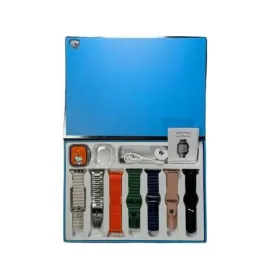 Akıllı Saat 7 Kordon Hediyeli Takvim Alarm Nabız Ölçer Bildirim Görme Sesli Görüşme