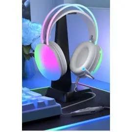 Kulak Üstü Kablosuz Bluetooth Kulaklık Unısex Renkli Işıklı Kulaklık