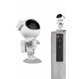 Gece Lambası Astronot Bluetooth Hoparlörlü Galaksi Işık Projektörü