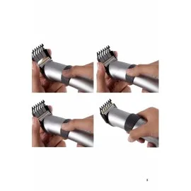 Yeni Nesil Profesyonel Şarjlı Saç Sakal Tıraş Makinesi Ayarlanabilir 4 Taraklı