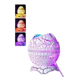 Yumurta Şeklinde Su Dalgalı Bluetooth Speaker Lamba Renkli Şarjlı