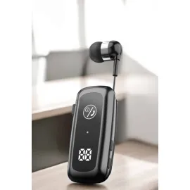 Kablolu Bluetooth Kulaklık Kulak İçi Stereo Mikrofonlu Dijital Göstergeli