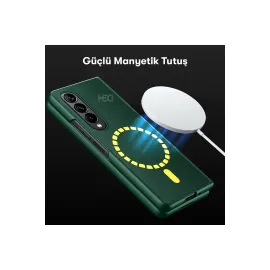 Hdd Samsung Galaxy Z Fold 4 Kılıf Hbc-156 Forum Magneticsafe Kapak - Koyu Yeşil