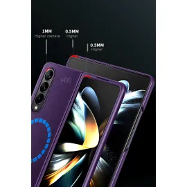 Hdd Samsung Galaxy Z Fold 4 Kılıf Hbc-156 Forum Magneticsafe Kapak - Koyu Yeşil