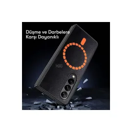 Hdd Samsung Galaxy Z Fold 4 Kılıf Hbc-156 Forum Magneticsafe Kapak - Koyu Yeşil