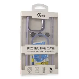 Joko Iphone 15 Pro Max Kılıf Roblox Lens Magsafe Standlı Kapak - Derin Mor