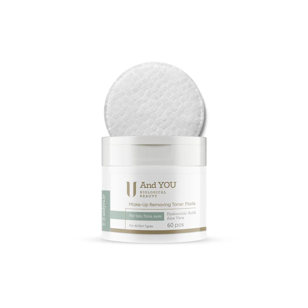 And You MAKE-UP REMOVING TONER PADS - Makyaj Temizleyici Tonik Ped (60 lı)