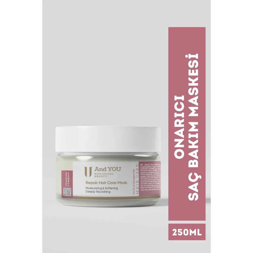 And You Repair Hair Care Mask  - Onarıcı Saç Bakım Maskesi 250 ml