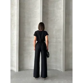 Bluz Pantolon Takım S255057 Siyah (Beden: Xl)