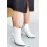 Mişha Beyaz Cilt Topuklu Bot (Numara: 39)