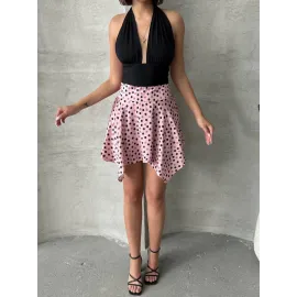 Puantiyeli Etek S25900 Pembe (Beden: M)