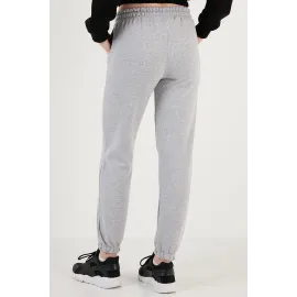 3 İplik Şardonlu Paça Lastikli Eşofman Gri İs001 (Beden: Xl)