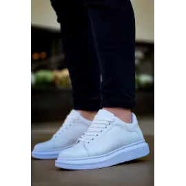 Kb-X500  Kuback Bağcıklı Beyaz  Günlük Erkek Ayakkabı (Numara: 40)