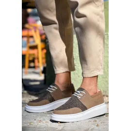 Kb-042  Kuback  Bağcıklı Taba Günlük Erkek Ayakkabı (Numara: 43)