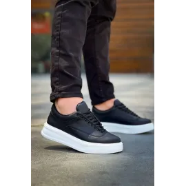 Kb-005 Kuback Siyah Cilt Bağcıklı  Günlük Erkek  Ayakkabı (Numara: 43)