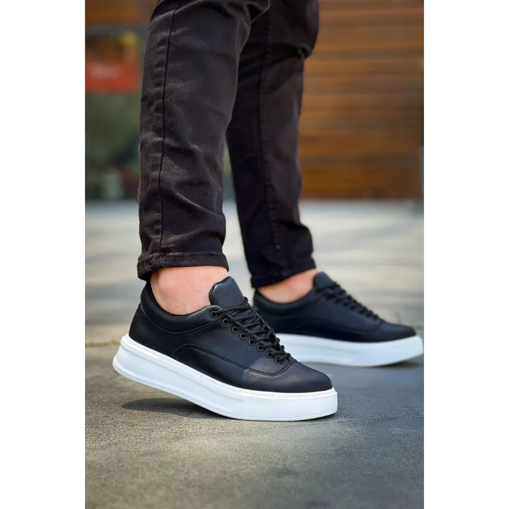 Kb-005 Kuback Siyah Cilt Bağcıklı  Günlük Erkek  Ayakkabı (Numara: 40)