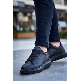 Kb-X500  Kuback Bağcıklı Kömür  Günlük Erkek Ayakkabı Siyah (Numara: 40)