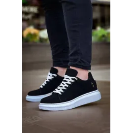 Kb047  Kuback Siyah Süet Günlük Erkek  Ayakkabı (Numara: 44)