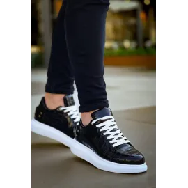 Kb047  Kuback Siyah Crocodile Günlük Erkek  Ayakkabı (Numara: 40)