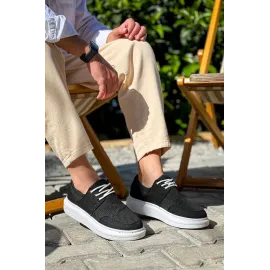 Kb-042  Kuback Bağcıklı Siyah Günlük Erkek Ayakkabı (Numara: 40)