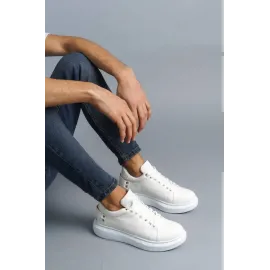 Kb047  Kuback Beyaz Crocodile Günlük Erkek  Ayakkabı (Numara: 42)