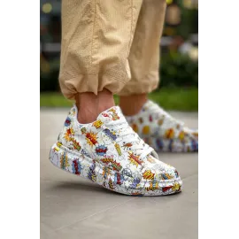 Kb-X500  Kuback  Beyaz Boom  Bağcıklı  Günlük Erkek  Ayakkabı (Numara: 40)