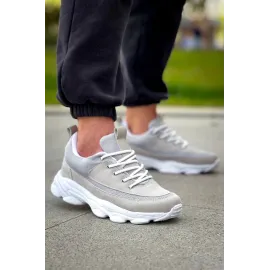 Kb-707  Kuback Taş Süet Yüksek Taban Bağcıklı Günlük Erkek Ayakkabı (Numara: 42)