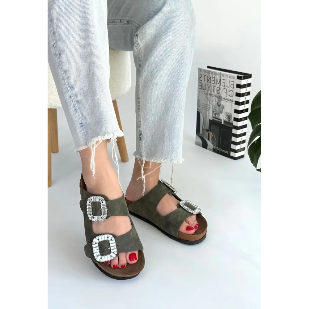 Nool Yeşil Nubuk Terlik (Numara: 37)