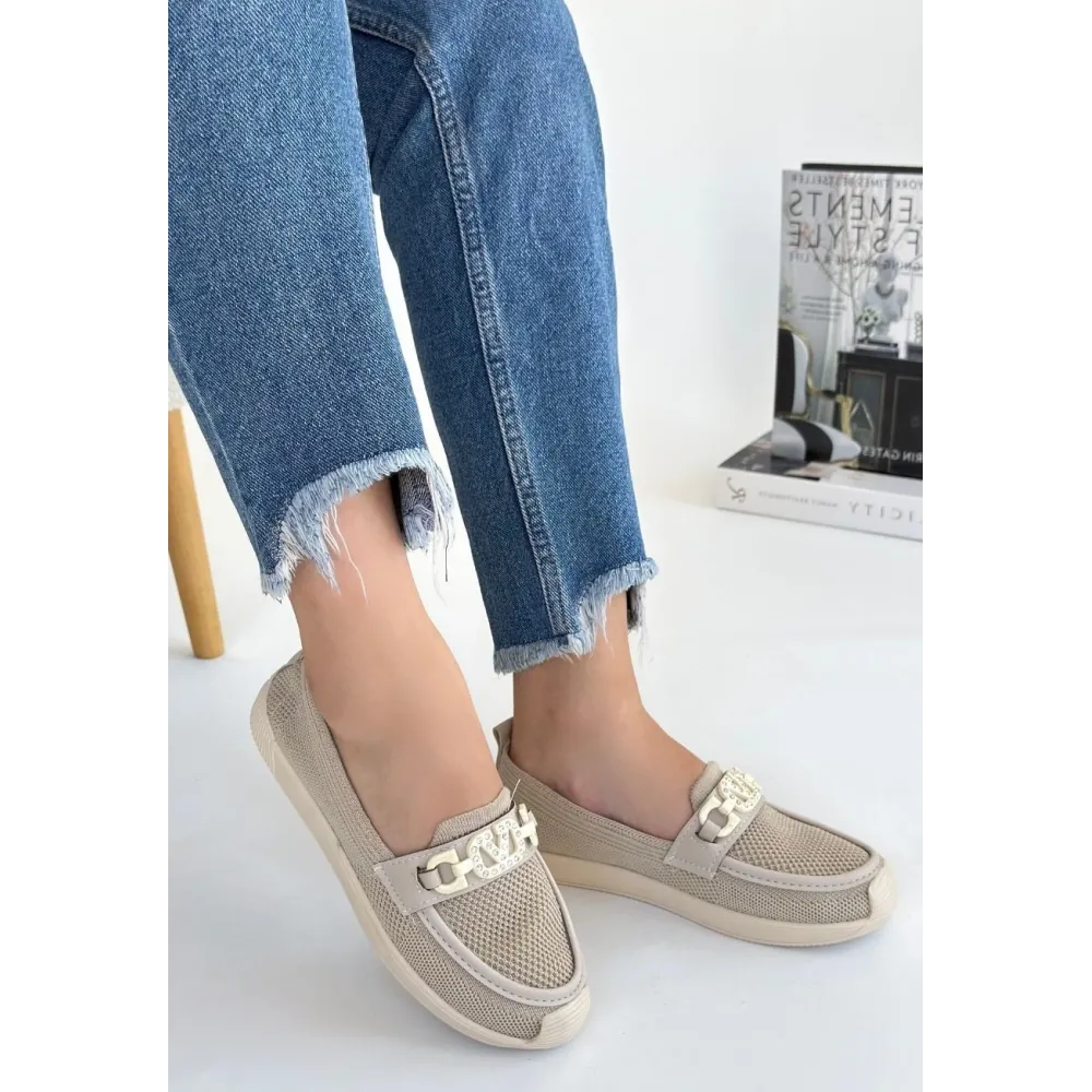 Wata Bej Triko Babet Ayakkabı (Numara: 36)