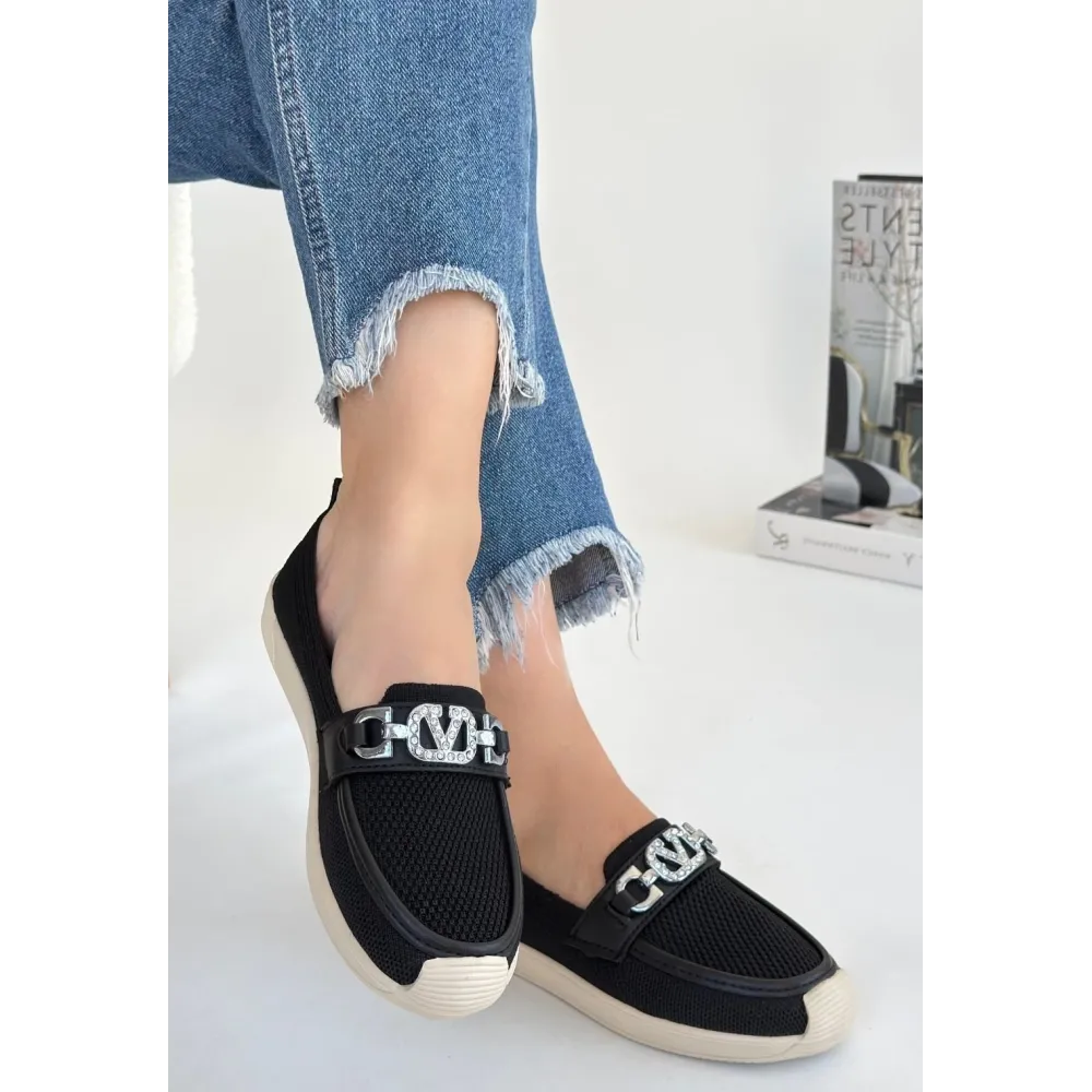 Wata Siyah Triko Babet Ayakkabı (Numara: 36)