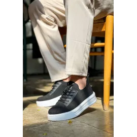 Kb-116 Kuback Siyah Triko Bağcıklı  Günlük Erkek Ayakkabı (Numara: 42)